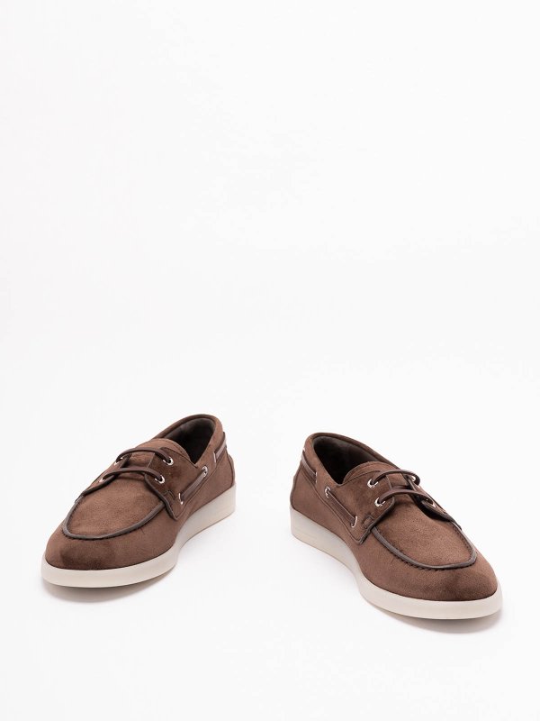 PRADA: Loafers & Slippers online - Suede Boat Shoes