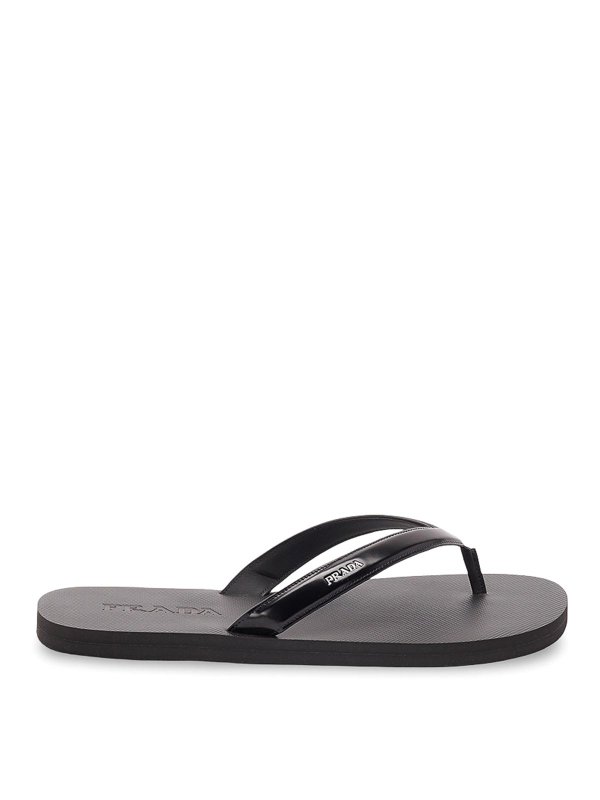 PRADA: sandals - Brushed Leather Sandals