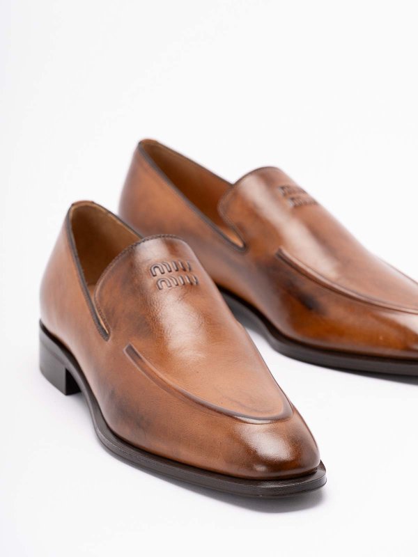MIU MIU buy online Leather Loafers