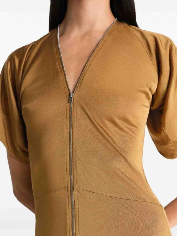 The Best Shops LEMAIRE: Robe Courte - Marron