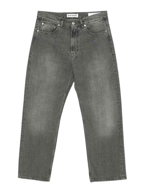 OUR LEGACY: ストレートジーンズ - ストレートジーンズ - グレー