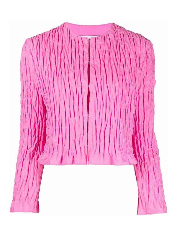 m.s.g.m.: casual jackets - Geraffte Blusejacke In Pink