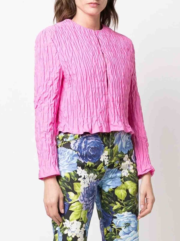 The Best Shops m.s.g.m.: casual jackets - Geraffte Blusejacke In Pink