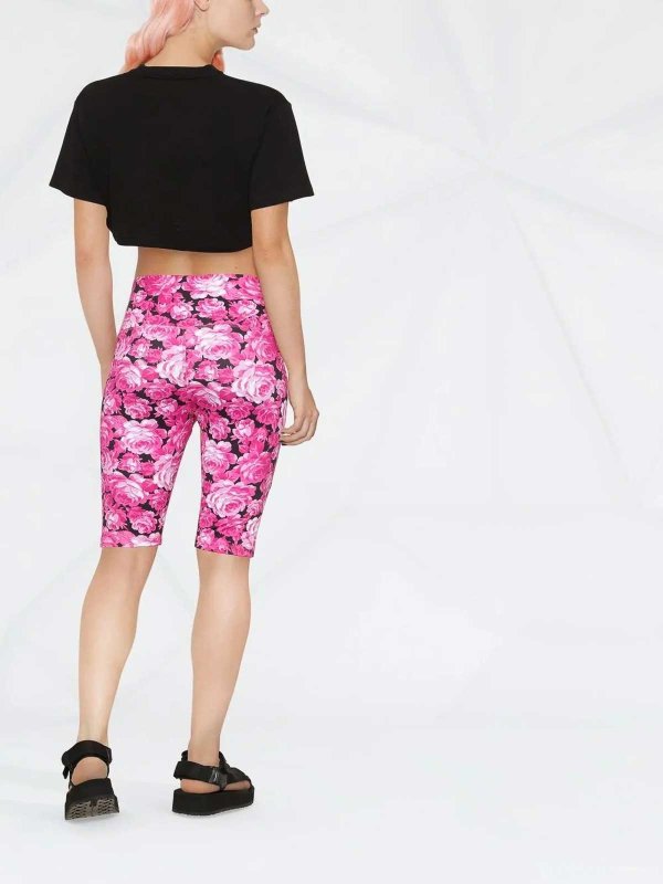 The Best Shops m.s.g.m.: Trousers Shorts - Radler-Shorts In Camuflage Print In Pink
