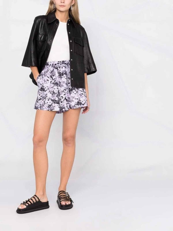 REMAIN Birger Christensen: Trousers Shorts online - Camille Shorts With Print