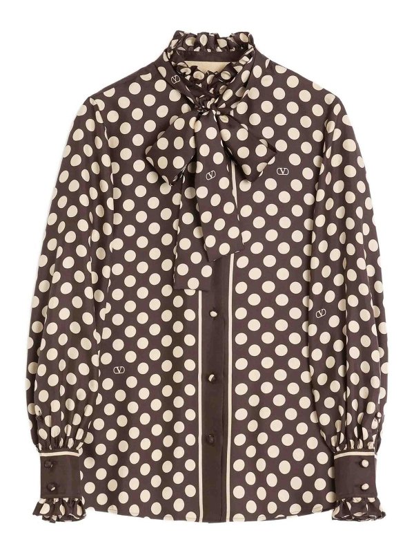 VALENTINO GARAVANI: シャツ - シャツ - ブラウン