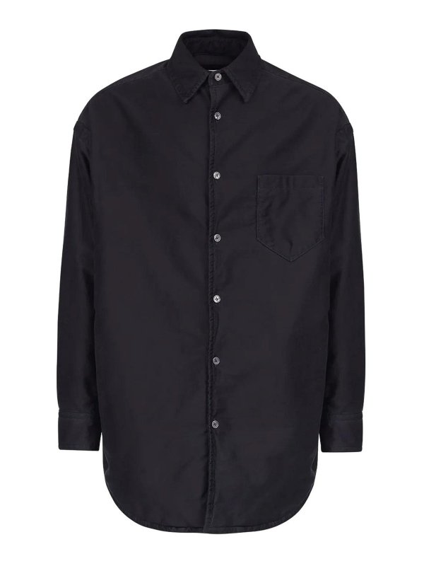 Maison Margiela: シャツ - シャツ - 黒