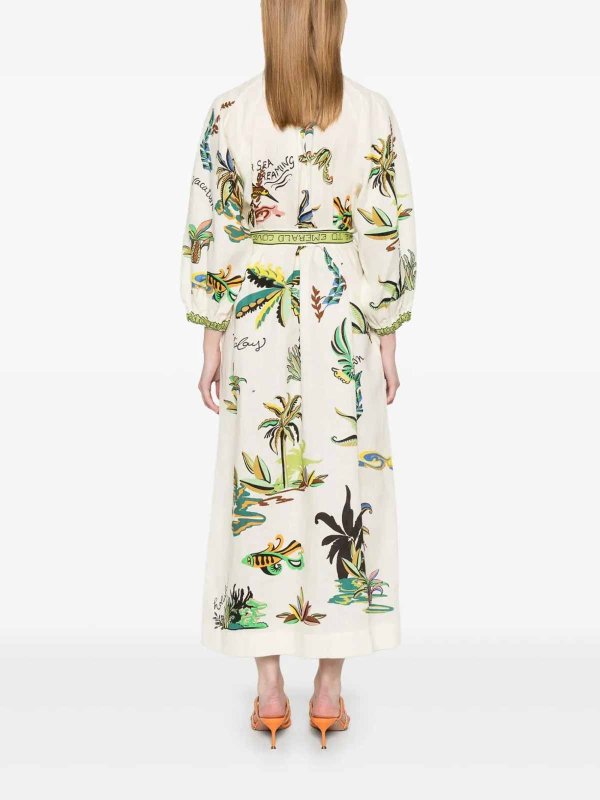 Robe Au Genou - Beige shop online: ALEMAIS