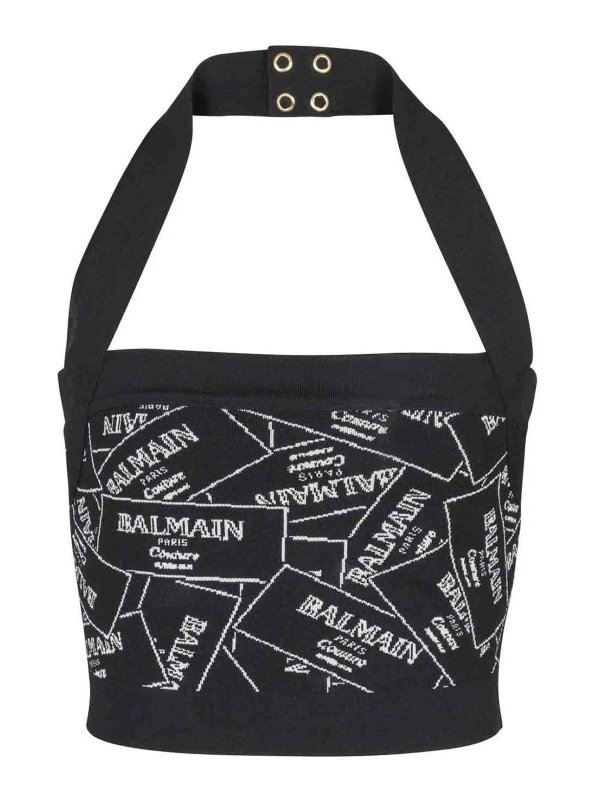 Balmain: Tops und Tank Tops - Top - Schwarz