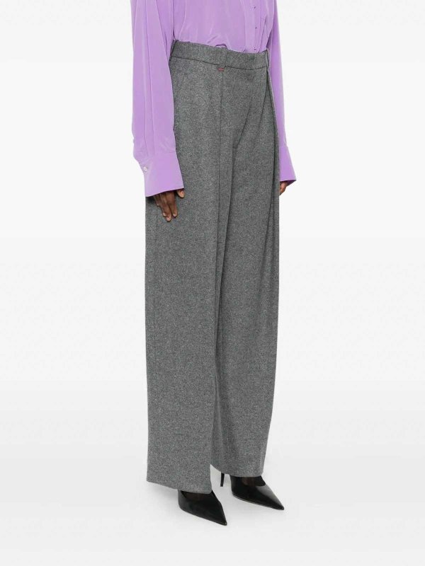 The Best Shops VICTORIA BECKHAM: casual trousers - Wide Leg Trousers