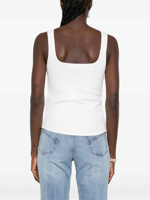 トップ/タンクトップ - 白 shop online: ZIMMERMANN