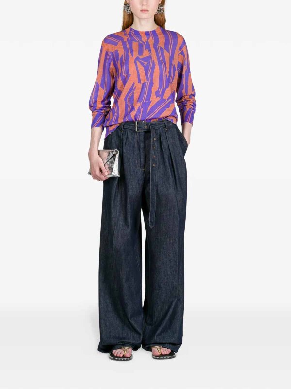 DRIES VAN NOTEN: ストレートジーンズ online - ストレートジーンズ - ブルー