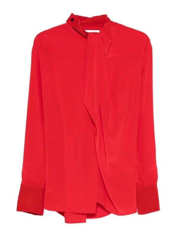 VICTORIA BECKHAM: blouses - Drape Detail Blouse