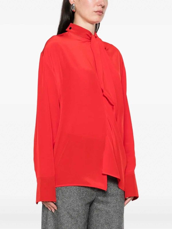 The Best Shops VICTORIA BECKHAM: blouses - Drape Detail Blouse