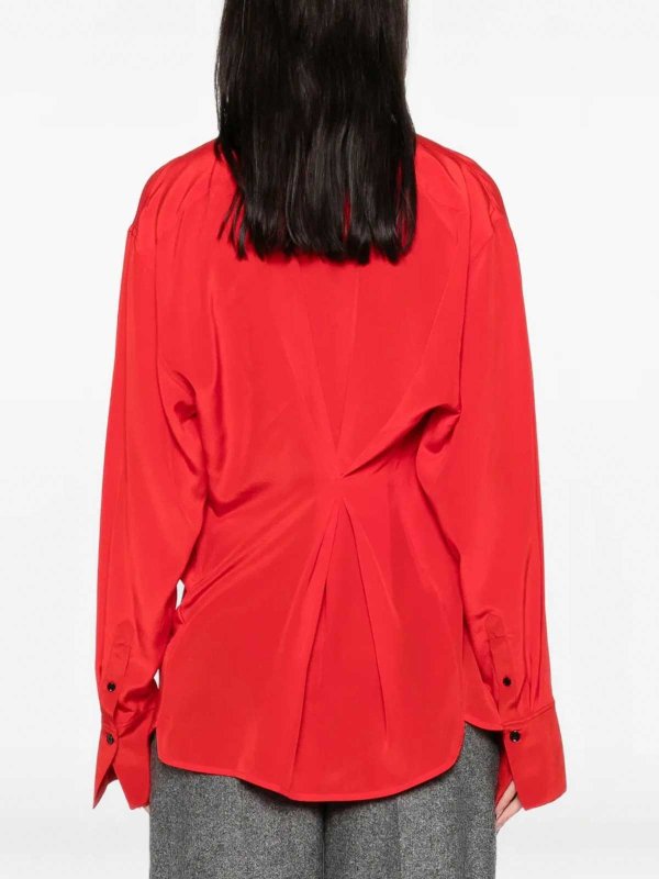Drape Detail Blouse shop online: VICTORIA BECKHAM