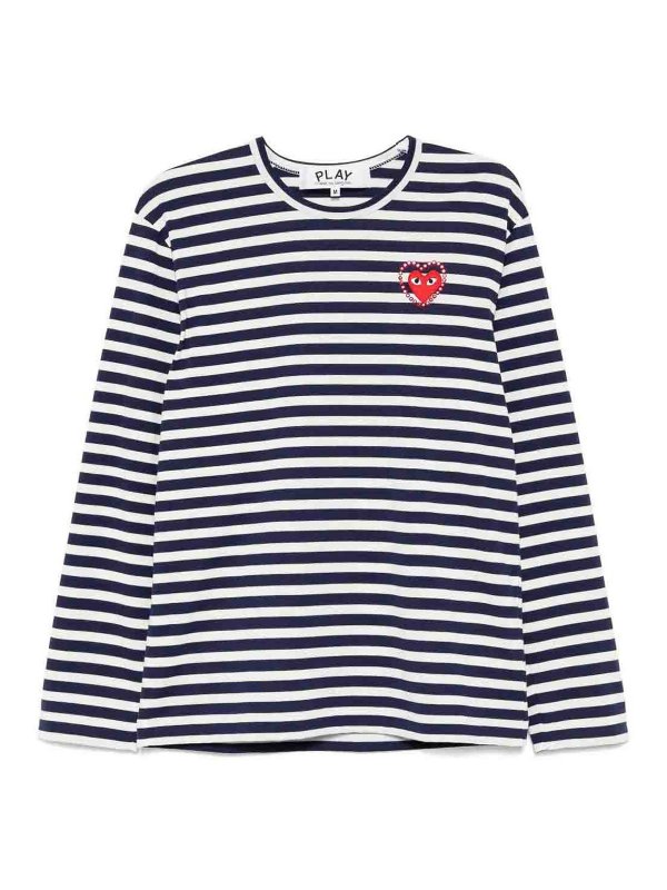 COMME DES GARCONS: Suéteres con cuello pico - Suéter Cuello Redondo - Azul