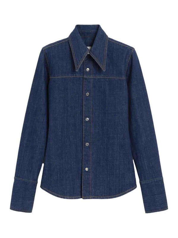 AMI PARIS: Chemises - Chemise - Bleu