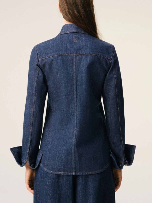 Chemise - Bleu shop online: AMI PARIS