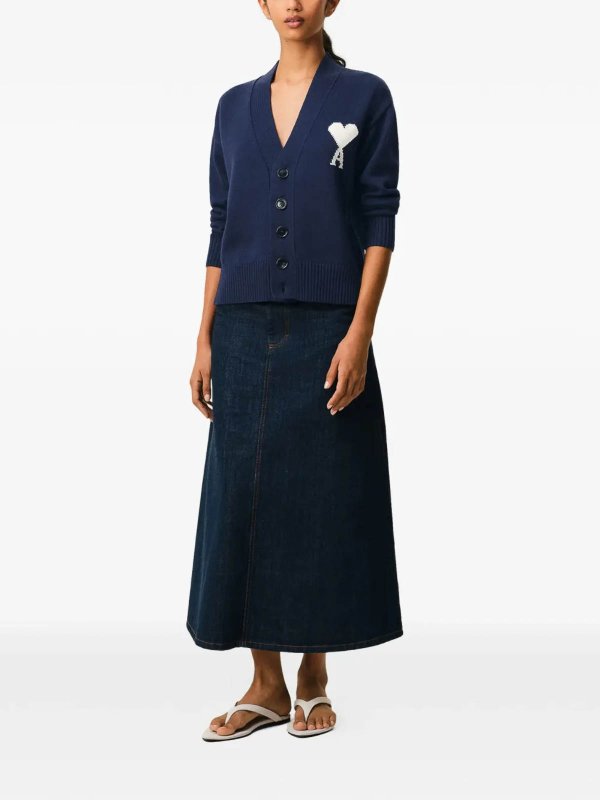 The Best Shops AMI PARIS: cardigan - Cardigan Ami De Coeur