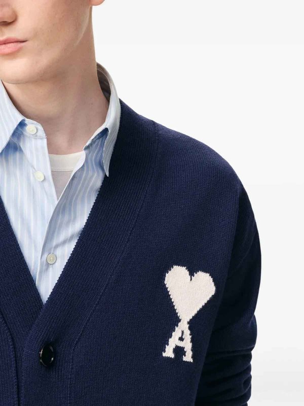 AMI PARIS buy online Cardigan Ami De Coeur