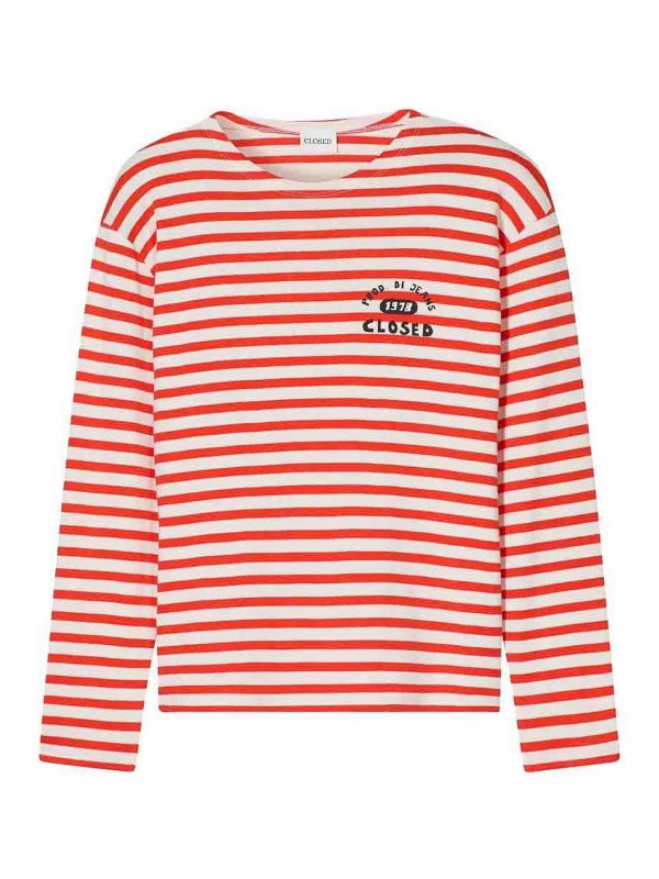 CLOSED: Strickpullover mit Rundhalsausschnitt - Rundhalspullover - Rot