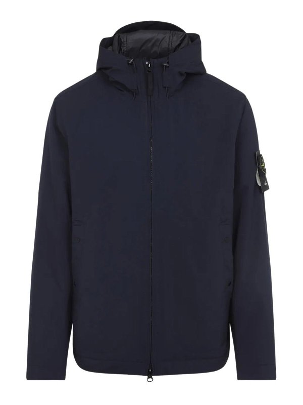 STONE ISLAND: Sweatshirts & Sweaters - Hooded Zip-Front Jacket