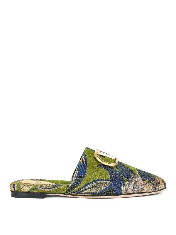 VALENTINO GARAVANI: mules shoes - Floral Slipper Mules