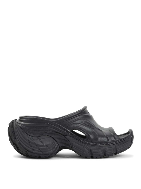 BALENCIAGA: Mokassins und Slippers - Mokassins - Schwarz