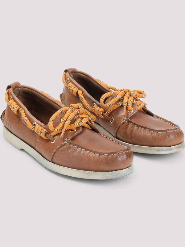 The Best Shops GOLDEN GOOSE: レースアップシューズ - 編み上げ靴 - ベージュ