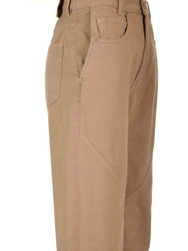 The Best Shops MM6 MAISON MARGIELA: カジュアルトラウザー - カジュアルパンツ - ベージュ