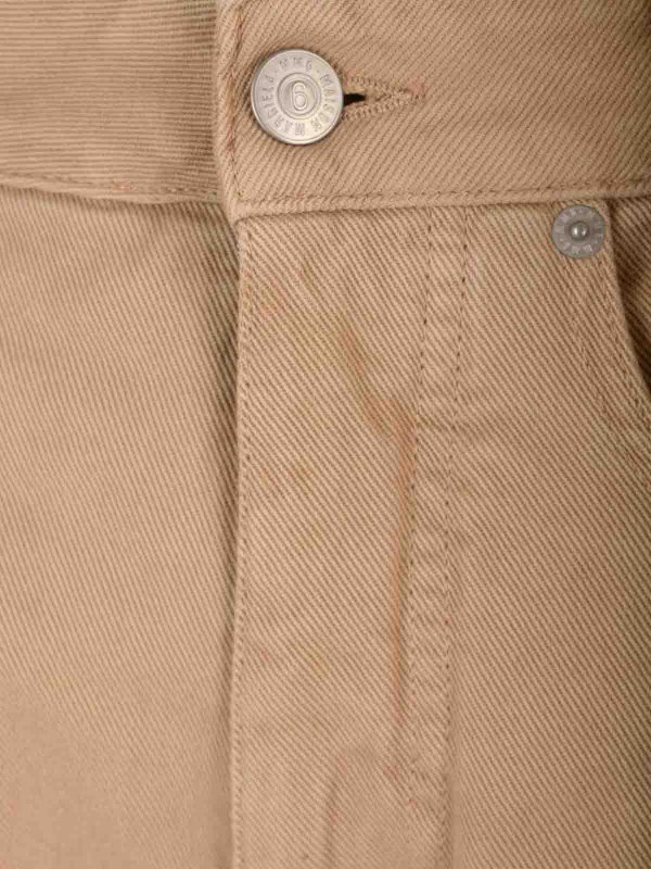 カジュアルパンツ - ベージュ shop online: MM6 MAISON MARGIELA