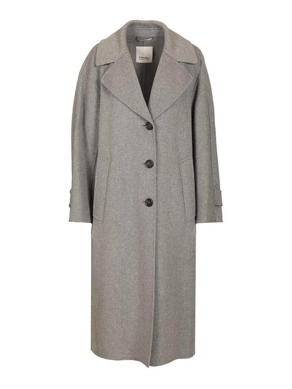 S MAX MARA: ニーレングスコート - 膝丈コート - グレー