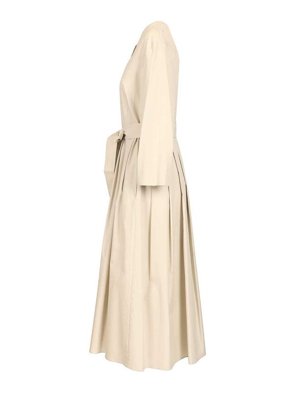 The Best Shops S MAX MARA: ニーレングスドレス - 膝丈ドレス - ベージュ