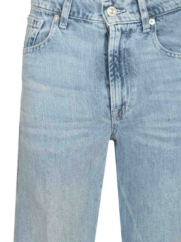 The Best Shops 7 FOR ALL MANKIND: ストレートジーンズ - ストレートジーンズ - ライトブルー