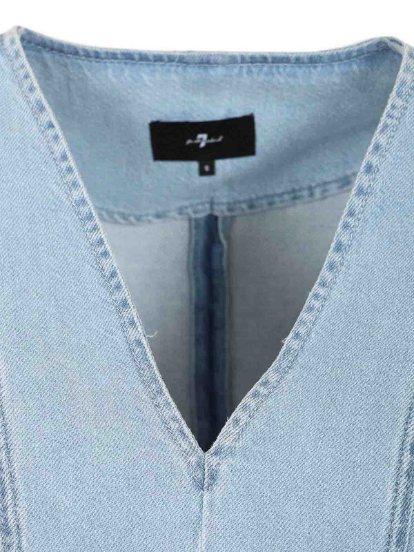 Knielanges Kleid - Hellblau shop online: 7 FOR ALL MANKIND