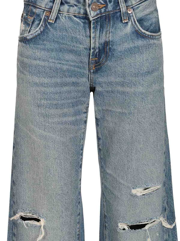 The Best Shops 7 FOR ALL MANKIND: ストレートジーンズ - ストレートジーンズ - ライトブルー