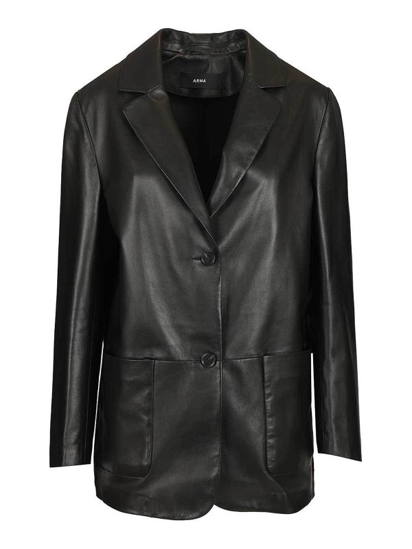 ARMA: blazers - Ohann Leather Blazer