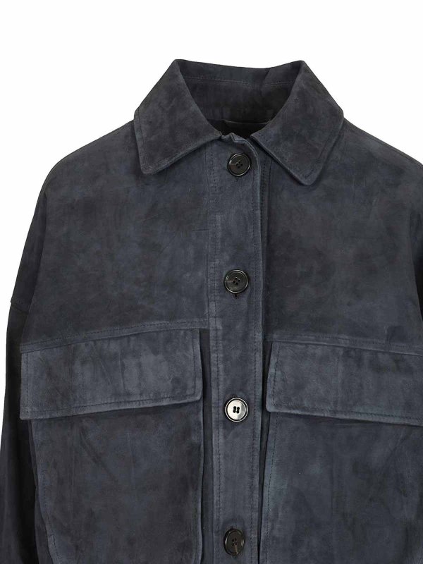 Lederjacke - Blau shop online: ARMA