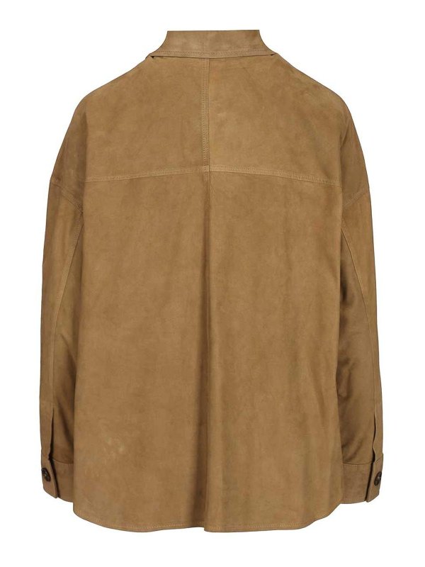 ARMA: leather jacket online - Suede Jacket
