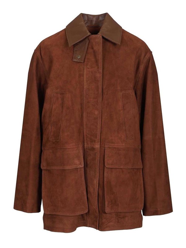 ARMA: leather jacket - Suede Jacket Elsa