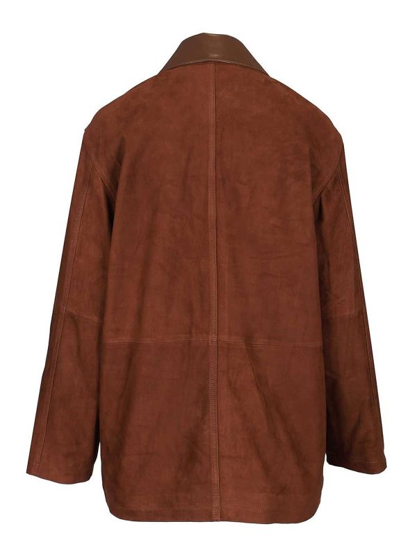 ARMA: leather jacket online - Suede Jacket Elsa