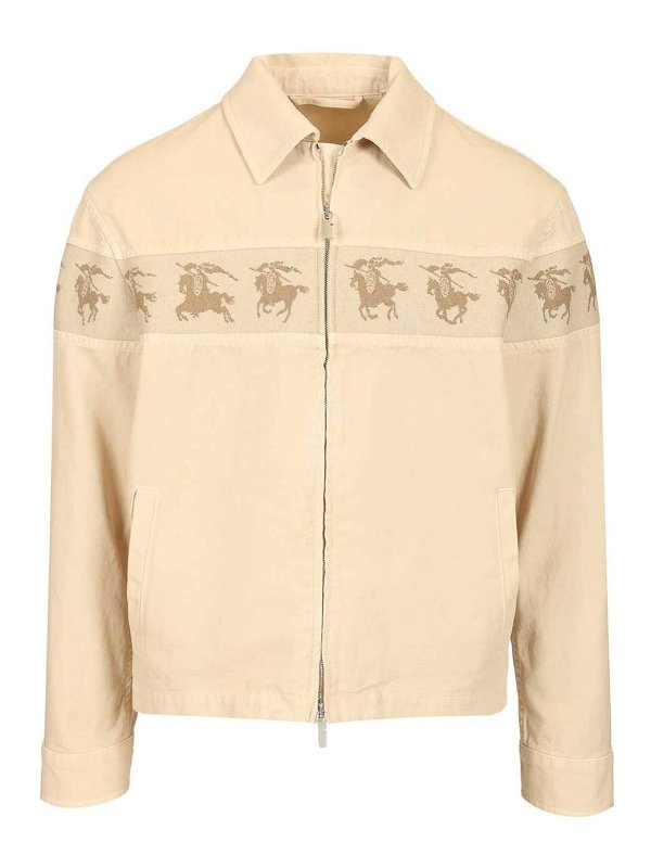BURBERRY: casual jackets - Cotton Canvas Jacket