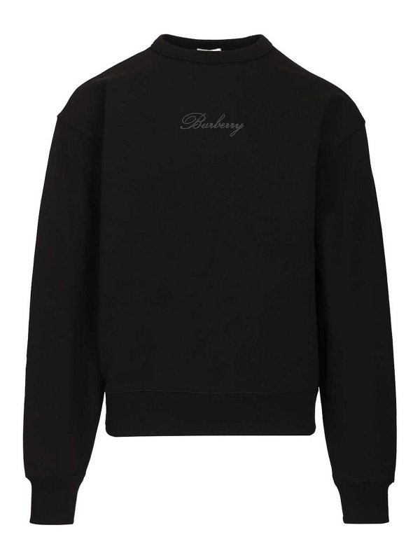 BURBERRY: Sudaderas y suéteres - Sudadera - Negro