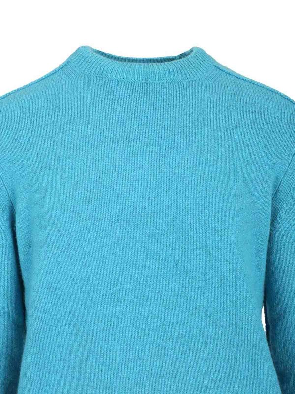 クルーネック - ライトブルー shop online: BURBERRY