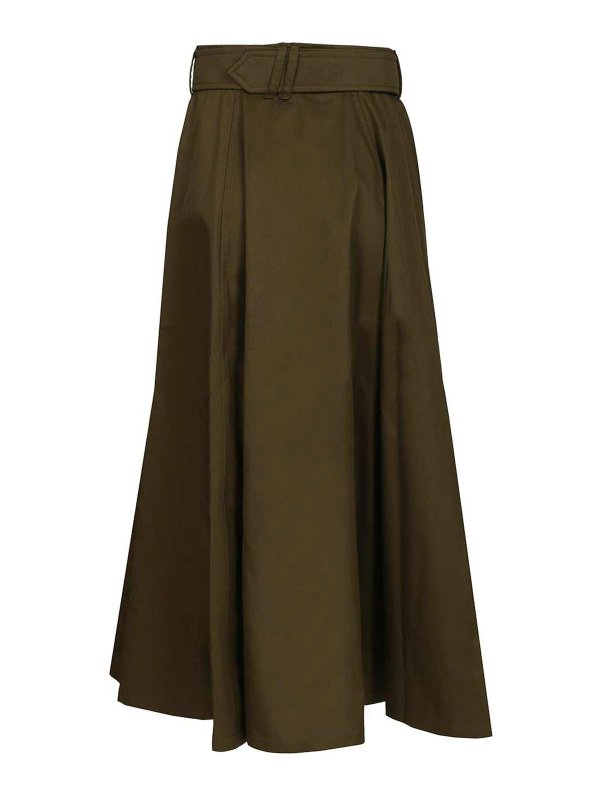 BURBERRY: Knielange und Midi Röcke online - Midirock - Grün