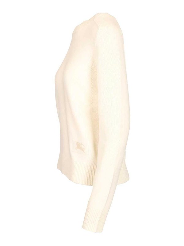 The Best Shops BURBERRY: Strickpullover mit Rundhalsausschnitt - Rundhalspullover - Beige