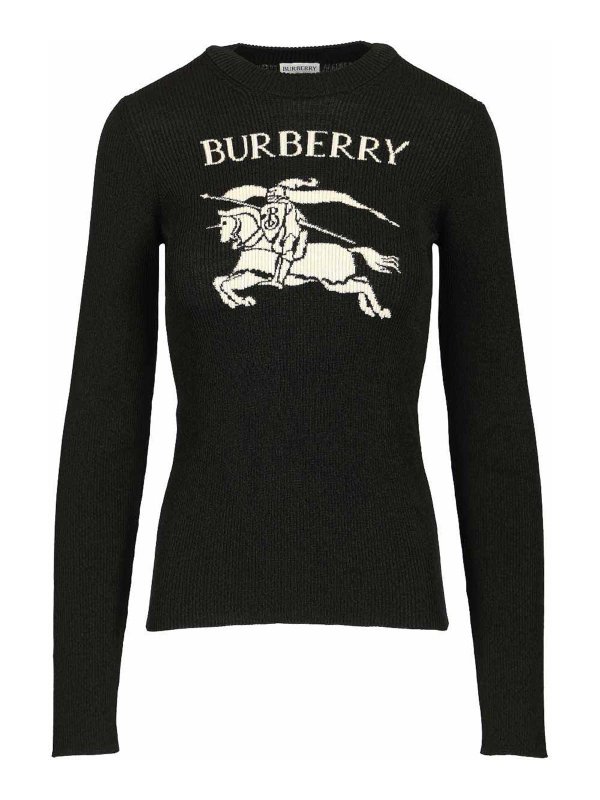 BURBERRY: クルーネック - クルーネック - 黒