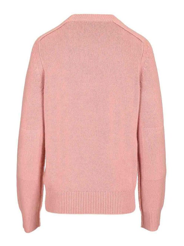 BURBERRY: Pull col rond online - Pull Col Rond - Rose