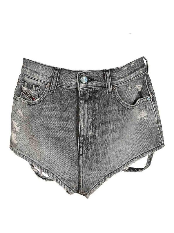 DIESEL: トラウザーショーツ - ショートパンツ - グレー