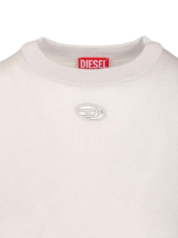 The Best Shops DIESEL: Strickpullover mit Rundhalsausschnitt - Rundhalspullover - Grau